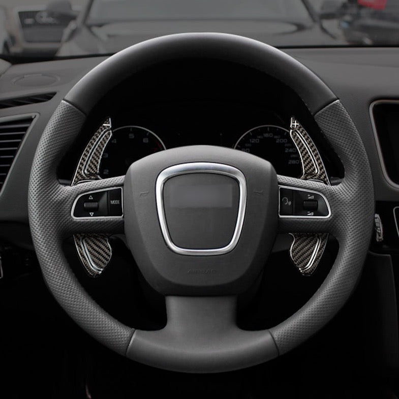 T-Carbon Audi V1 Paddle Shift Extensions (2008-2012) for A4, A5, A6, A8, S5, S6, S8, RS6, Q5, Q7