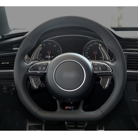 T-Carbon Audi V2 Paddle Shift Extensions (2013-2016) for A3, A4, A5, A6, A7, A8, S5, S6, S7, S8, SQ8, RS3, RS6, R8, Q3, Q5, Q7, TT, TTS