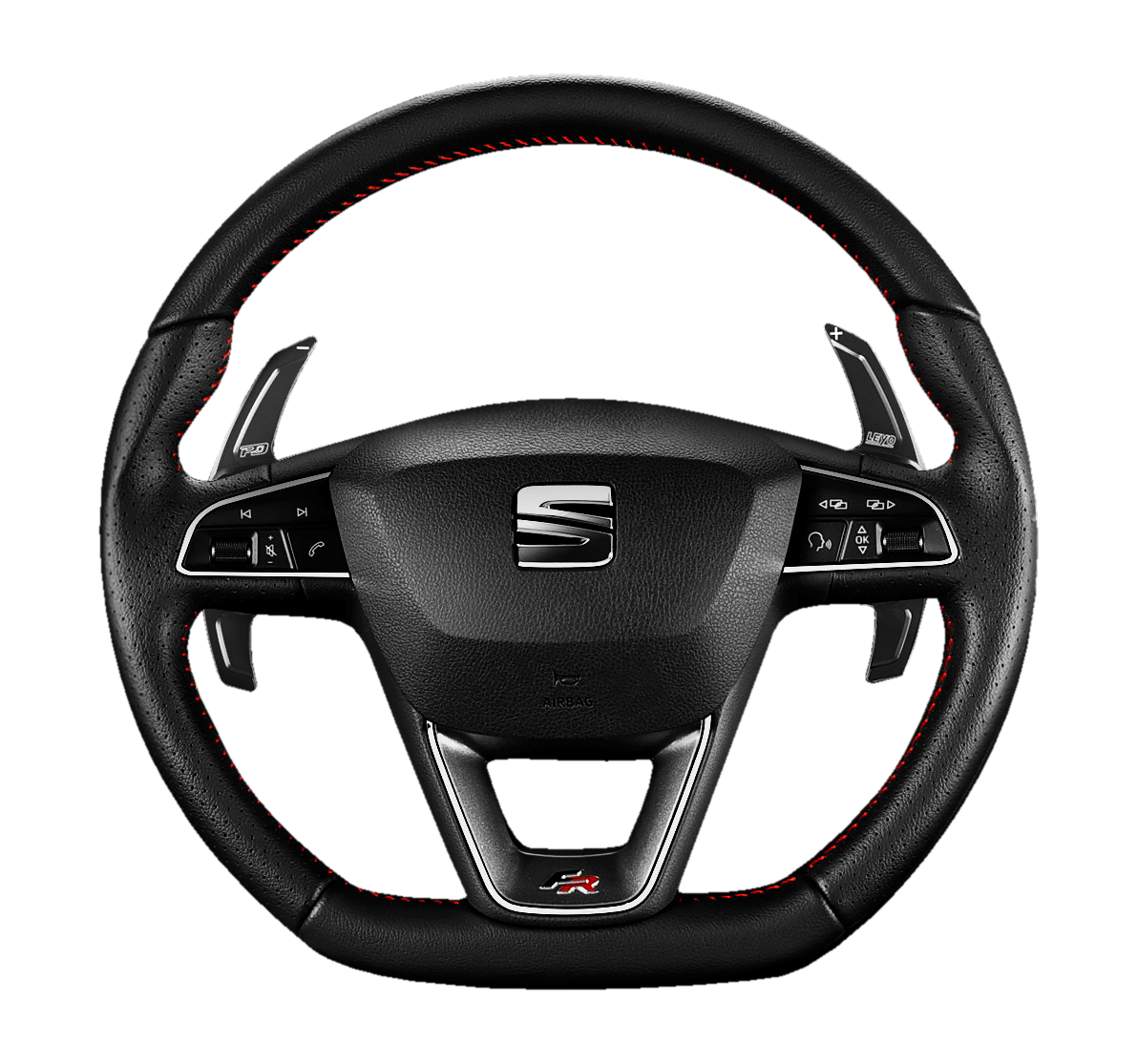 Leyo Motorsport Audi / Seat V1 Black Aluminium Paddle Shift Extensions