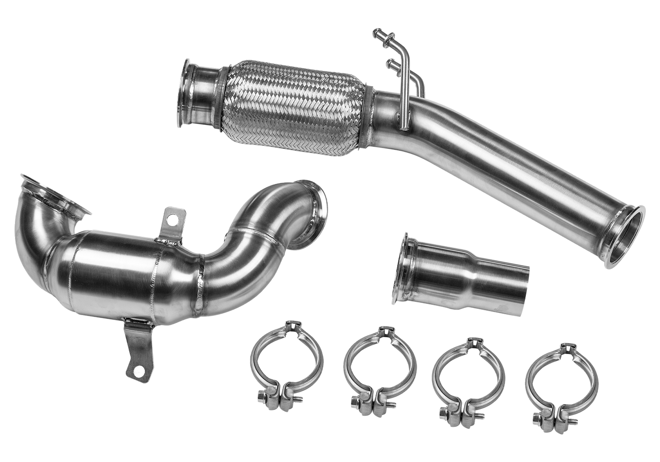 Leyo Motorsport Downpipe (200 cel cat) for MK7 GTI