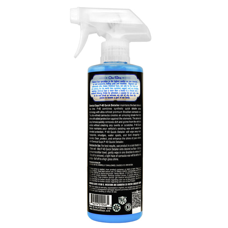 CHEMICAL GUYS P40 QUICK DETAIL SPRAY WITH BRILLIANT NATURAL CARNAUBA SHINE