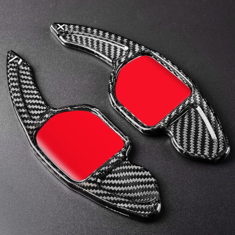 T-Carbon Audi V2 Paddle Shift Extensions (2013-2016) for A3, A4, A5, A6, A7, A8, S5, S6, S7, S8, SQ8, RS3, RS6, R8, Q3, Q5, Q7, TT, TTS