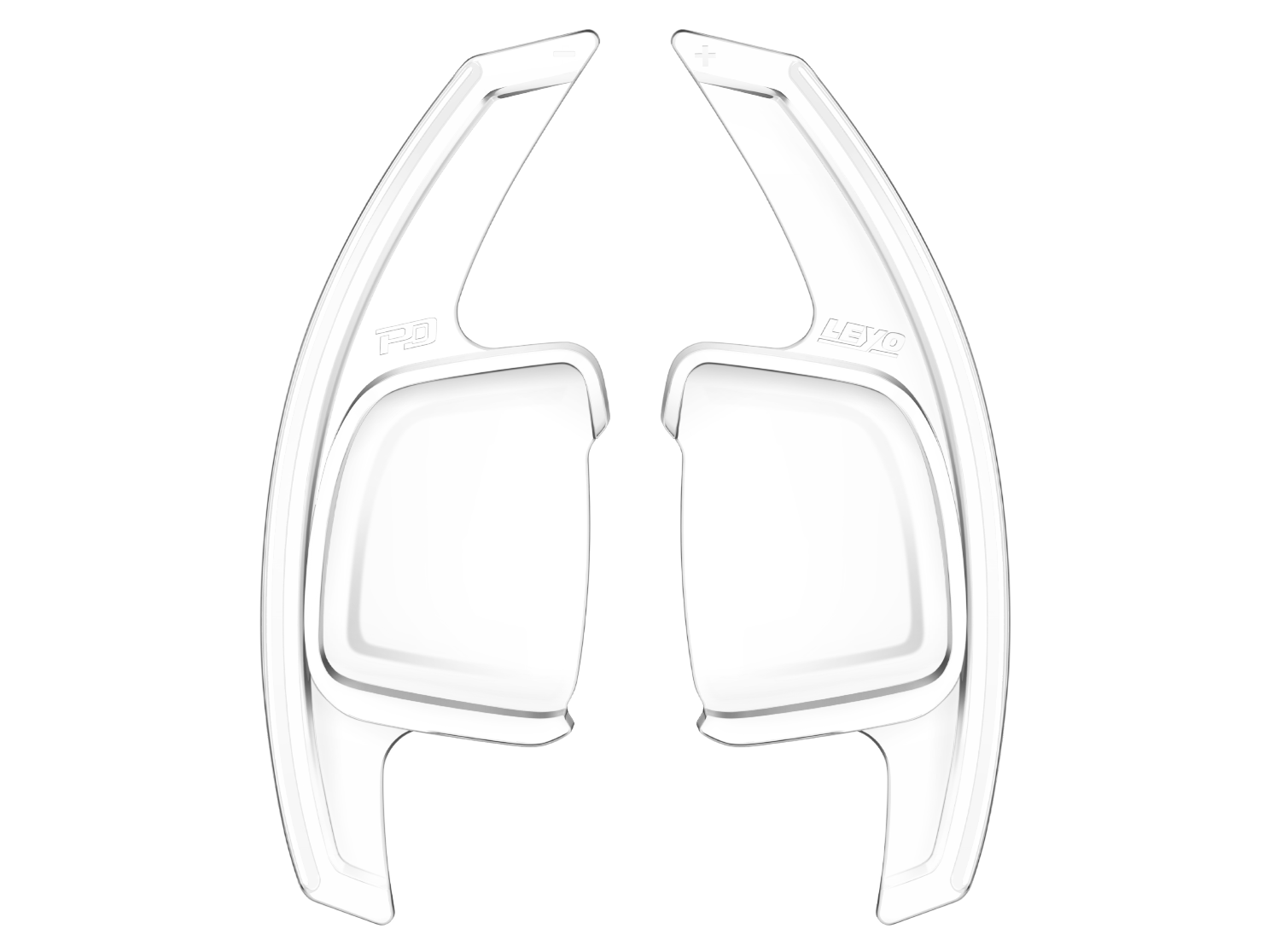 Leyo Motorsport Audi S Tronic Clear Paddle Shift Extension (V5)