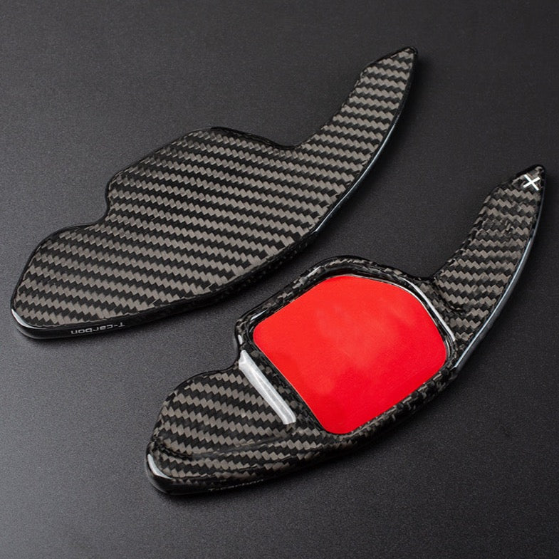T-Carbon Audi V1 Paddle Shift Extensions (2008-2012) for A4, A5, A6, A8, S5, S6, S8, RS6, Q5, Q7