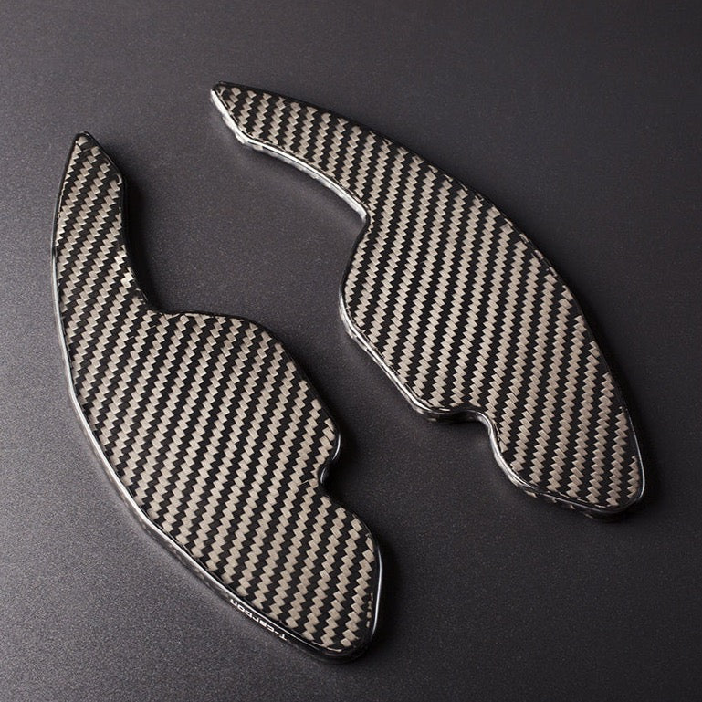 T-Carbon Audi V2 Paddle Shift Extensions (2013-2016) for A3, A4, A5, A6, A7, A8, S5, S6, S7, S8, SQ8, RS3, RS6, R8, Q3, Q5, Q7, TT, TTS