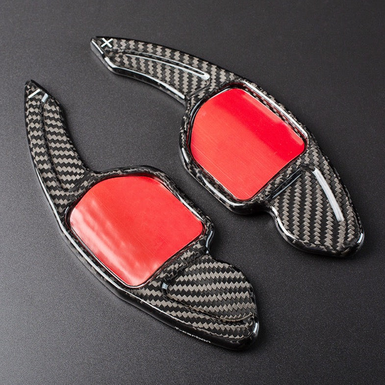 T-Carbon Audi V1 Paddle Shift Extensions (2008-2012) for A4, A5, A6, A8, S5, S6, S8, RS6, Q5, Q7