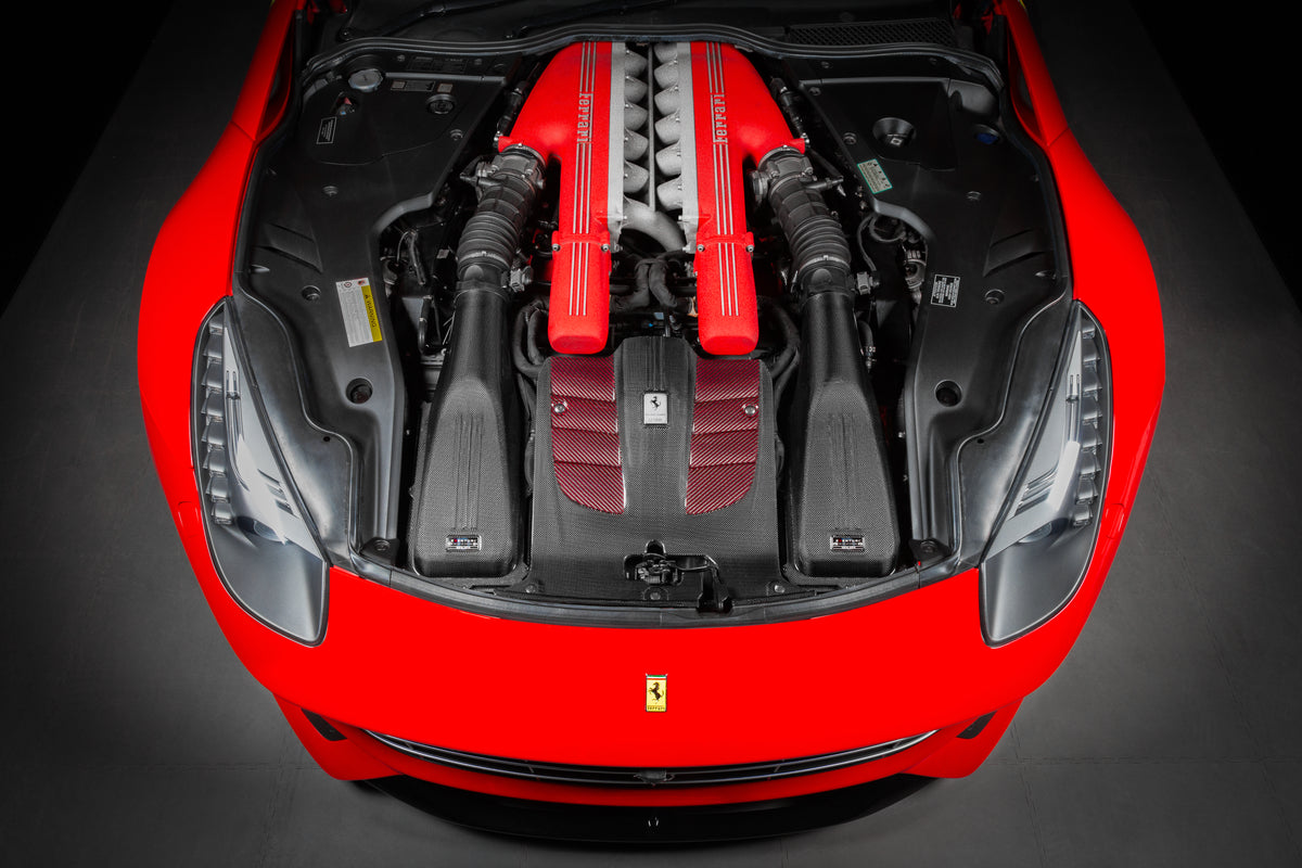 Eventuri carbon fiber intake system for Ferrari F12 Berlinetta