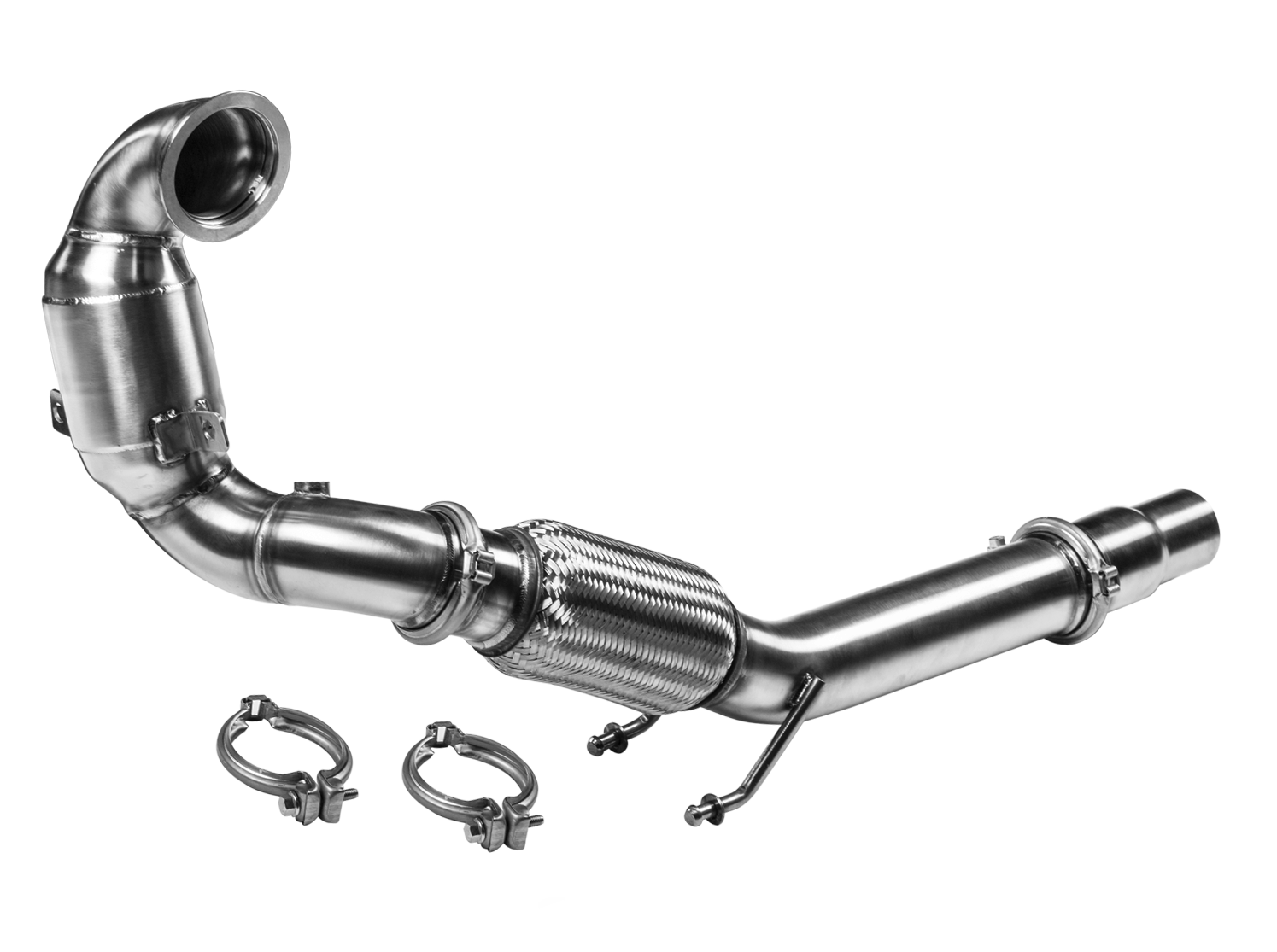 Leyo Motorsport Downpipe (200 cel cat) for MK7 GTI