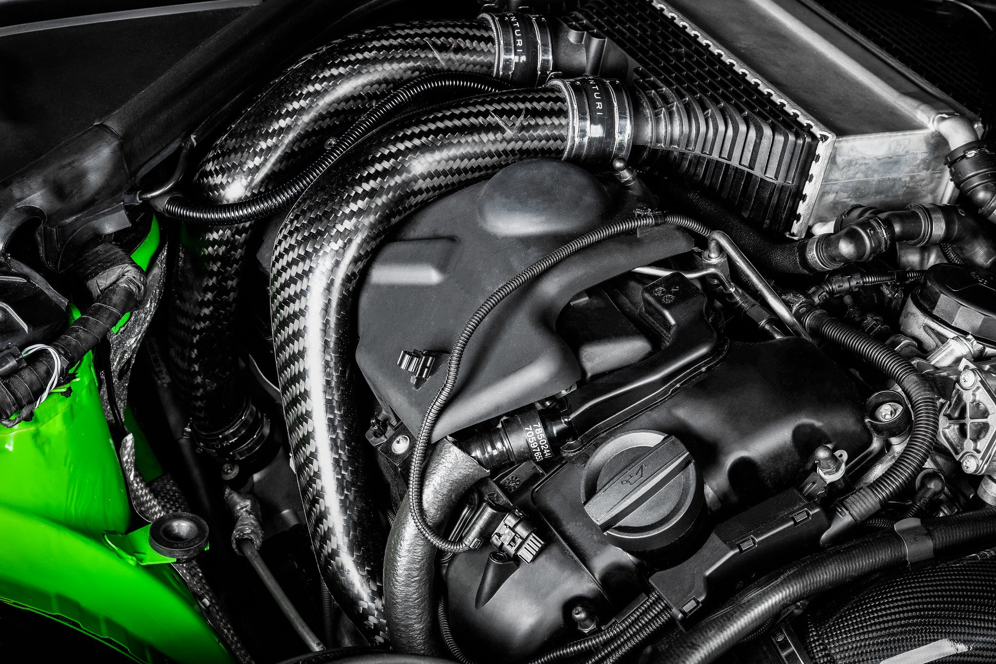 Eventuri S55 Carbon Charge Pipe Set