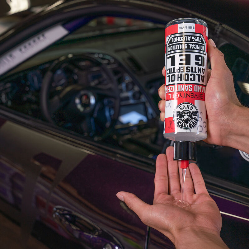 Chemical Guys SeventyGel Hand Sanitizer 70% Alcohol Antiseptic Gel Topical Solution