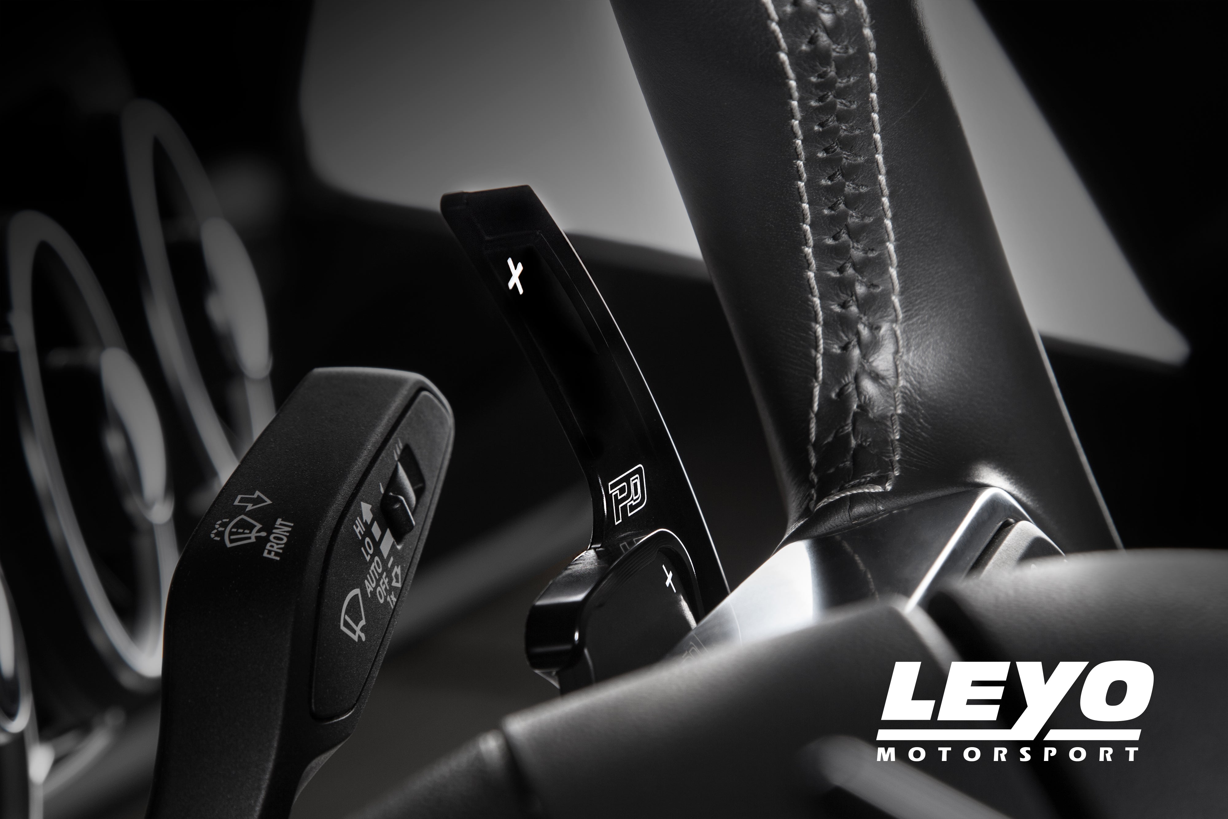 Leyo Motorsport Audi V4 Black Aluminium Paddle Shift Extensions