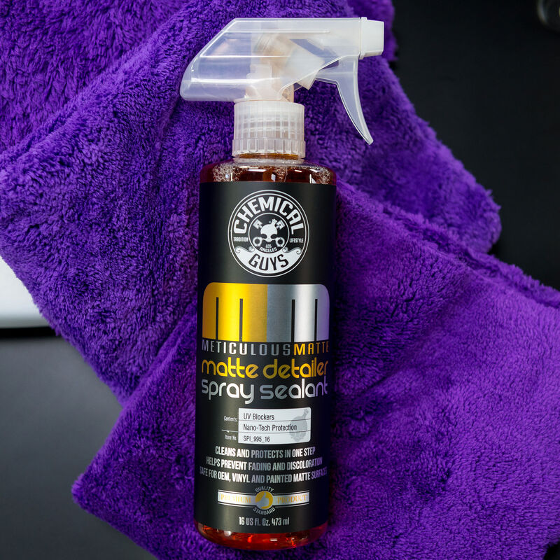 Chemical Guys Meticulous Matte Detailer Spray & Sealant for Crisp Satin & Matte Finishes