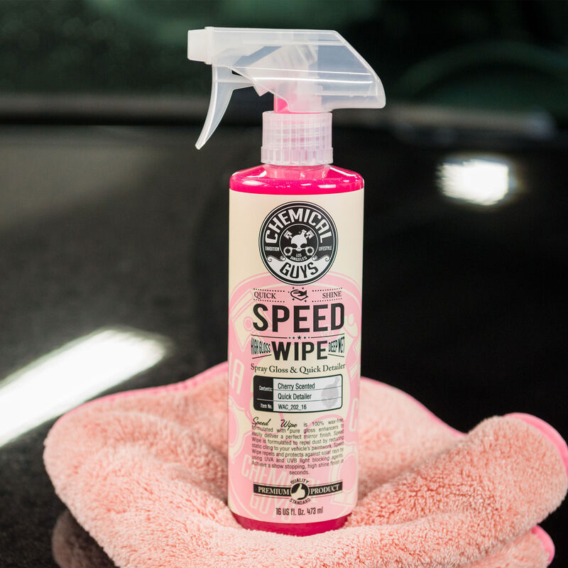 SPEED WIPE QUICK DETAILER & HIGH SHINE SPRAY GLOSS CHERRY SCENT